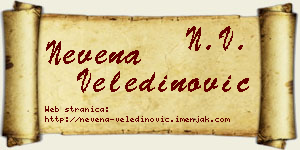 Nevena Veledinović vizit kartica